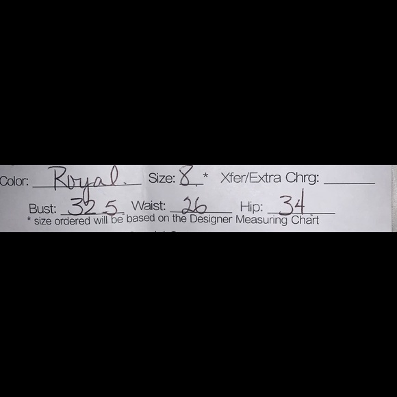 royal blue grad/prom dress - Picture 4 of 11